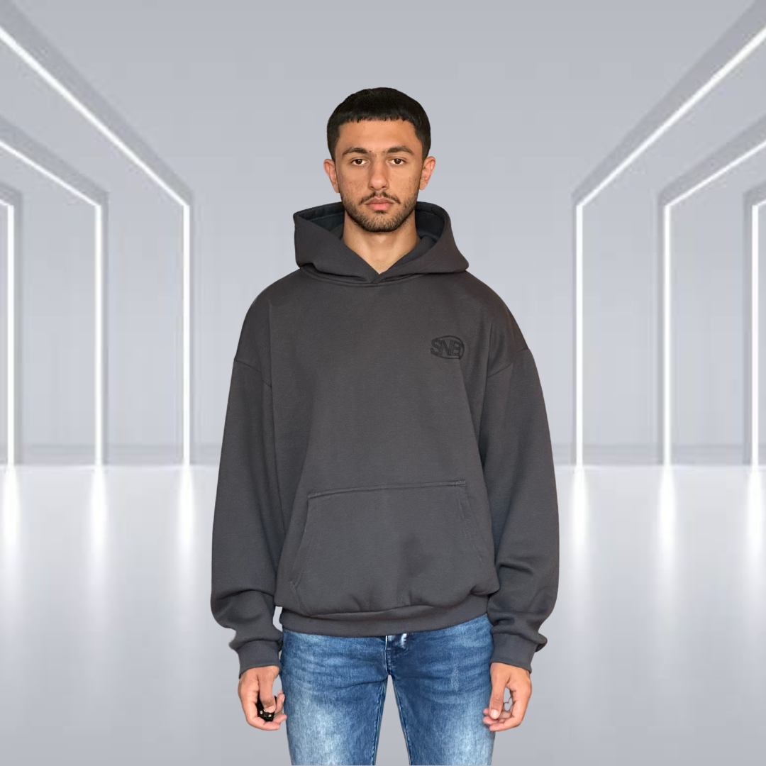 SunBird Standard Grey Oversized Hoodie