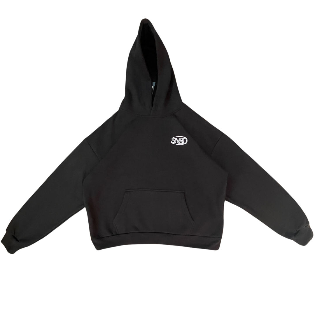 SunBird Standard Black Oversized Hoodie