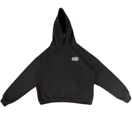 SunBird Standard Black Oversized Hoodie